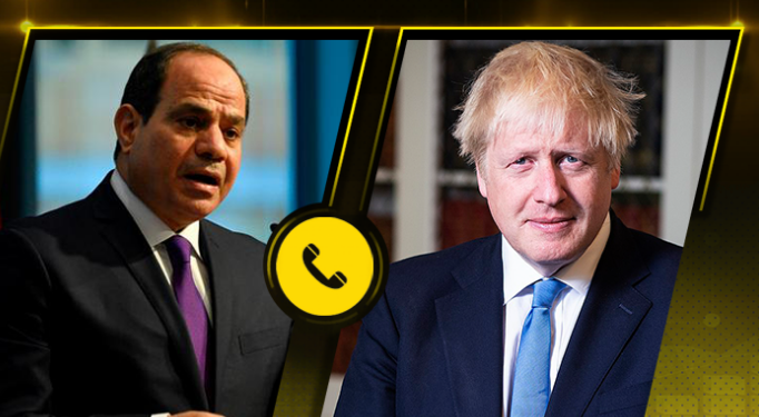 جونسون يناقش مع السيسي الوضع في ليبيا