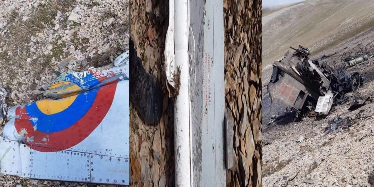 أرمينيا تنشر صورا لحطام طائرتها التي تتهم تركيا بإسقاطها