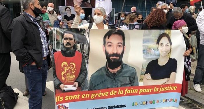 وقفة احتجاجية أمام السفارة التركية في بروكسل