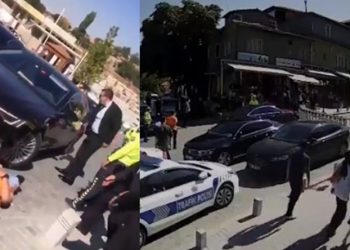 بالفيديو.. سيارة برلماني الحركة القومية تدهس عامل بلدية عمدًا!