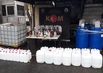 ضبط طن مشروبات كحولية مغشوشة غرب تركيا