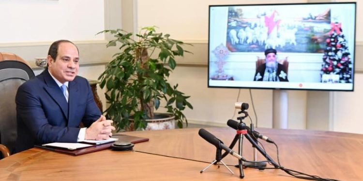 السيسي يهنئ الكنيسة بعيد الميلاد المجيد