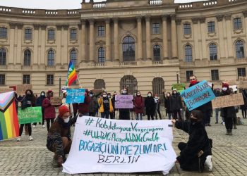 وقفة احتجاجية في ألمانيا لدعم طلاب جامعة البوسفور