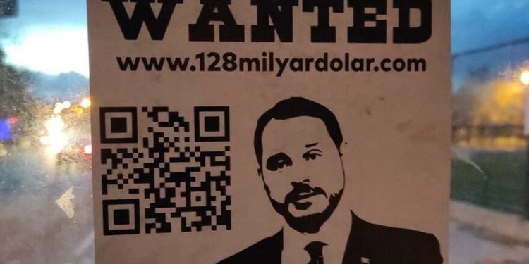 تركيا: اعتقالات بسبب ملصق “Wanted” بحق صهر أردوغان