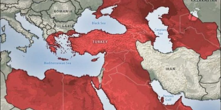“ستراتفور” ينشر خريطة مناطق نفوذ تركيا في 2050