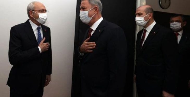 حليف أردوغان يعترض على لقاء وزيري الدفاع والداخلية بزعيم المعارضة