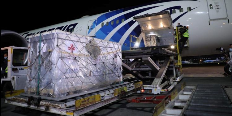 مصر تستقبل 300 ألف جرعة مجانية من لقاح كورونا