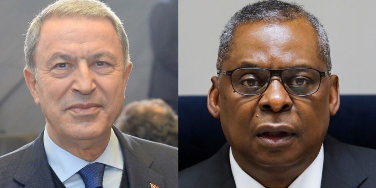 وزيرا دفاع تركيا والولايات المتحدة يبحثان التعاون الأمني و”ضرورة حل المشاكل”