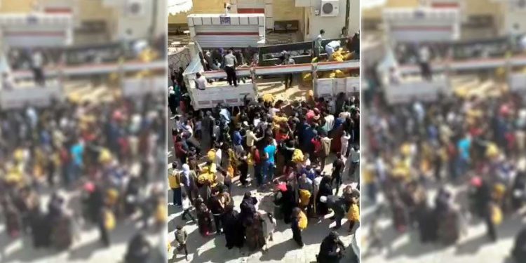 زحام شديد على البطاطس والبصل “المجاني” في شانلي أورفا