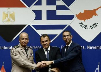 بيان مشترك لوزراء دفاع مصر واليونان وقبرص