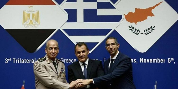 بيان مشترك لوزراء دفاع مصر واليونان وقبرص