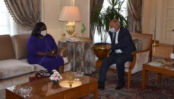 أبوالغيط يستقبل وزيرة خارجية جنوب السودان