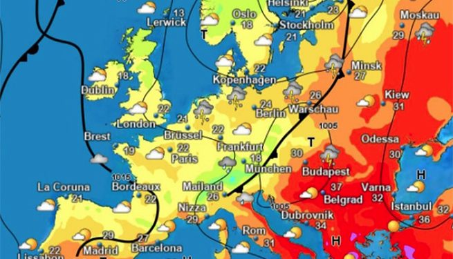 درجة الحرارة في تركيا قد تصل إلى 50!
