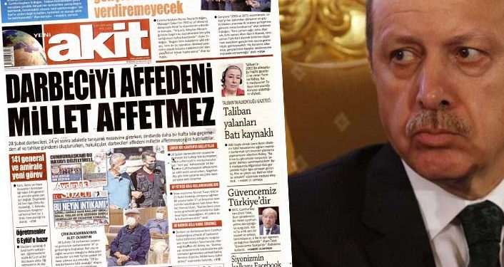 صحيفة “يني عقد” تحذر أردوغان من إصدار “عفو رئاسي”