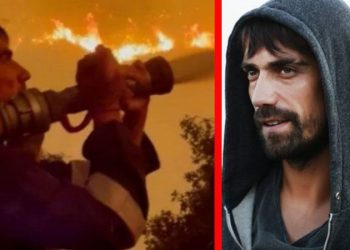 الوسيم التركي إبراهيم تشيليكول يشارك في إطفاء حرائق الغابات