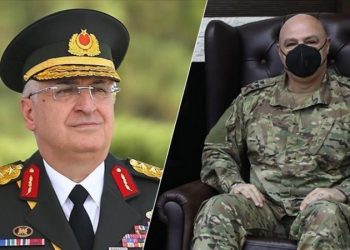 رئيس الأركان التركي يلتقي نظيره اللبناني في أنقرة