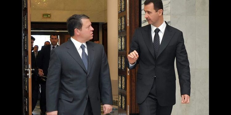 الرئيس السوري يتصل بملك الأردن