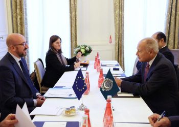 ابو الغيط يناقش مع رئيس المجلس الأوروبي الانتخابات في ليبيا وسد النهضة