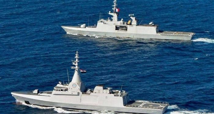 مصر وفرنسا تجريان مناورات مشتركة في البحر المتوسط