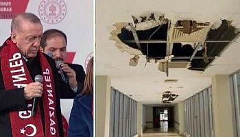 انهيار سقف مستشفى أطفال افتتحها أردوغان قبل شهر!