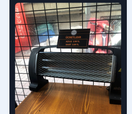 المقاهي التركية تفرض رسوماً على تشغيل المدفأة الكهربائية