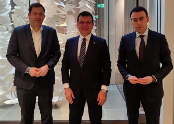 عمدة إسطنبول يلتقي أحد شركاء التحالف الحاكم في ألمانيا