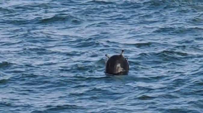 لغم بحري في مياه تركيا الإقليمية بالقرب من بلغاريا