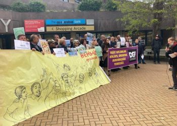 تظاهرة في لندن احتجاجًا على أحكام القضاء التركي ضد نشطاء حقوقيين