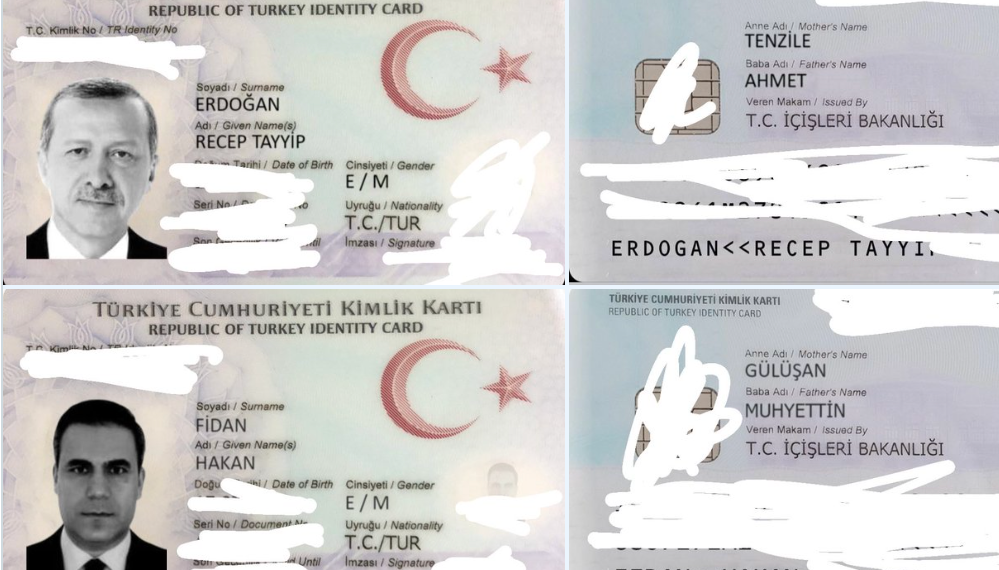 قراصنة ينشرون هوية أردوغان ورئيس المخابرات