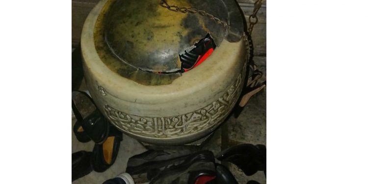 خزان المياه التاريخي في مسجد آيا صوفيا يتحول إلى مكان للأحذية!