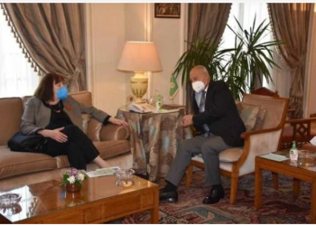 أبو الغيط يلتقي المسؤولة الأممية عن النزاعات المسلحة