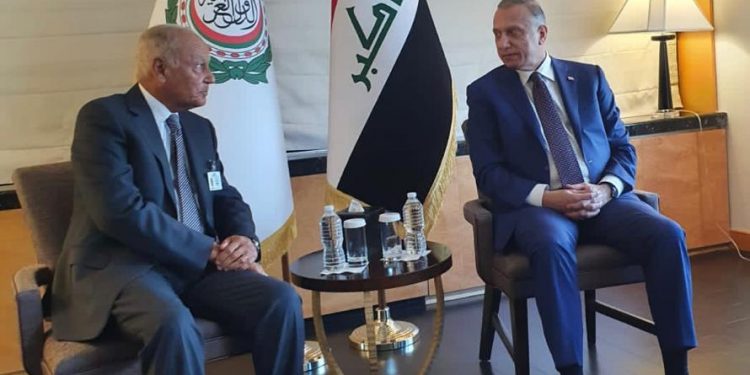 أبو الغيط يناقش مع الكاظمي معالجة الانسداد السياسي في العراق