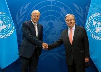 أبو الغيط يبحث مع جوتيريش الوضع الدولي وأزمات المنطقة