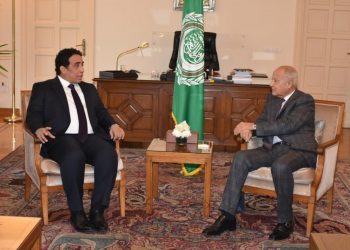 أبو الغيط يستقبل “المنفي” رئيس المجلس الرئاسي الليبي