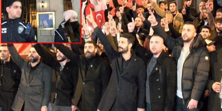 أتراك يحرقون علم السويد في إسطنبول