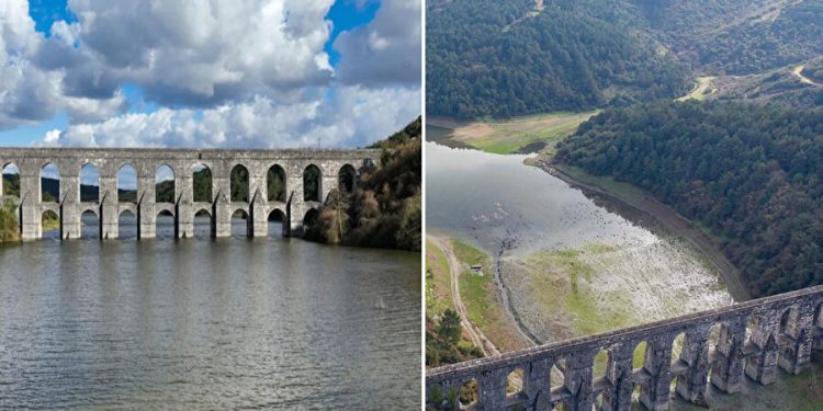 ارتفاع منسوب المياه في سدود إسطنبول 