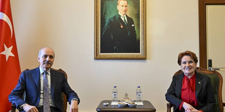 رئيس البرلمان التركي يجتمع مع رئيسة حزب الخير