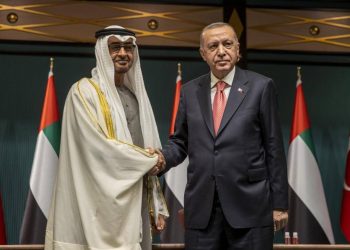 أردوغان يناقش مع بن زايد وقف إطلاق النار في غزة