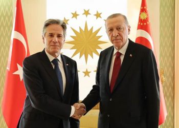 أردوغان يستقبل أنتوني بلينكن في القصر الرئاسي