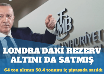 المركزي التركي يبيع 50 طنّ من احتياطي الذهب القادم من لندن