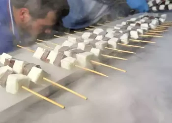 كباب الأيس كريم يجذب الأنظار في أضنة