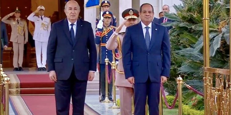 السيسي وتبون يرفضان التدخلات الأجنبية في ليبيا والسودان