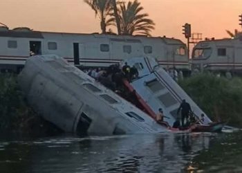 تصادم قطارين في المنيا شمال مصر يُسفر عن وفيات وإصابات
