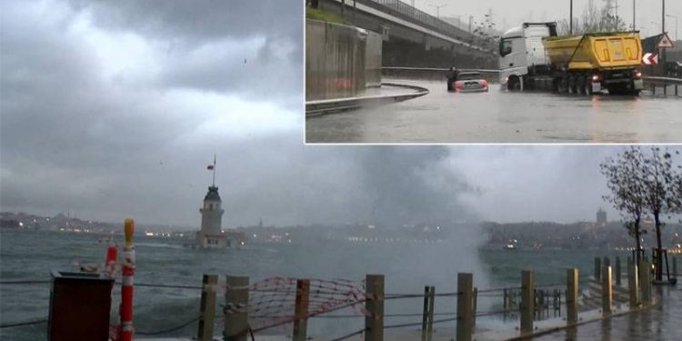 رياح جنوبية وأمطار تضرب إسطنبول