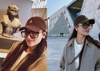 ممثلة تركية تحتفل بعيد ميلادها في مصر