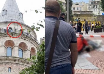 شاب تركي يقفز من برج غلطة سراي