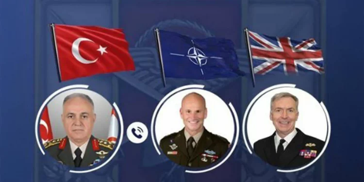 رئيس الأركان التركي يبحث التطورات في سوريا مع نظيره البريطاني