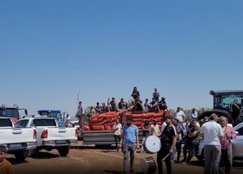 المزارعون الأتراك يتظاهرون ضد الحكومة بإتلاف محاصيلهم 