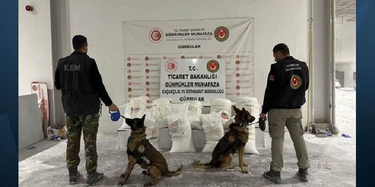 تركيا.. مصادرة طن و870 كجم من المخدرات بمعبر حدودي