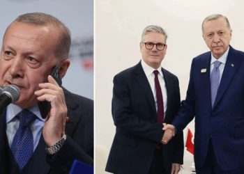 أردوغان يحث ستارمر على “خطوات عملية” لإجبار إسرائيل على وقف الحرب